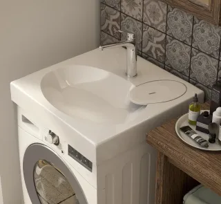 Раковина над стиральной машиной Эстет Lea silk ФР-00014907 60см белый